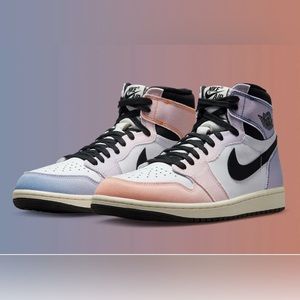 DX0054-805 Nike Air Jordan 1 Retro High OG Skyline Orange Blue Size 7.5